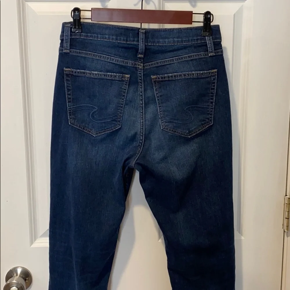 EUC Silver Jeans Calley Slim Crop High Waist